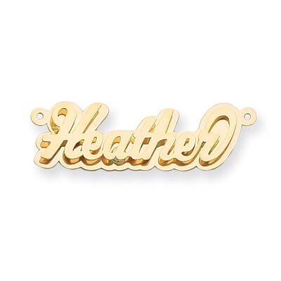 3D Nameplate 14k Gold Polished XNA243Y, MPN: XNA243Y, 883957972497