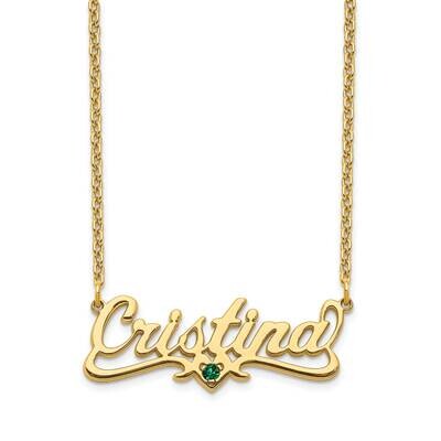 Set Birthstone Nameplate Gold-plated  XNA1104GP, MPN: XNA1104GP, 191101989179