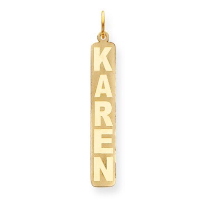 Vertical Nameplate 14k Gold XNA98Y, MPN: XNA98Y, 883957316987