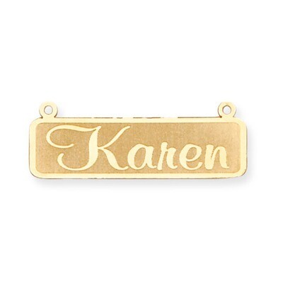 Satin Nameplate 14k Gold XNA82Y, MPN: XNA82Y, 886774556734
