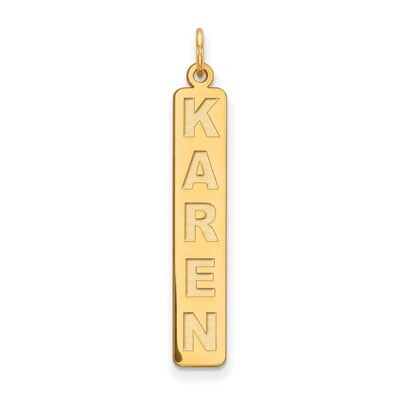Vertical Nameplate 10k Gold 10XNA98Y, MPN: 10XNA98Y, 886774566108