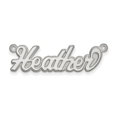 Polished 3D Nameplate 14k White Gold XNA243W, MPN: XNA243W, 883957972480