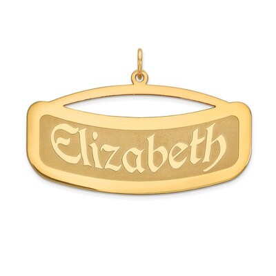 Curved Nameplate 10k Gold 10XNA87Y, MPN: 10XNA87Y, 191101093531