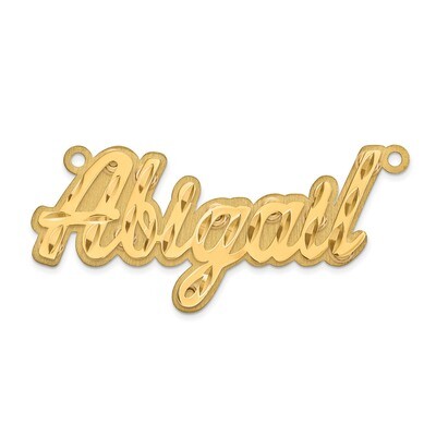 Polished Diamond-cut 3D Nameplate 10k Gold 10XNA246Y, MPN: 10XNA246Y, 191101093012