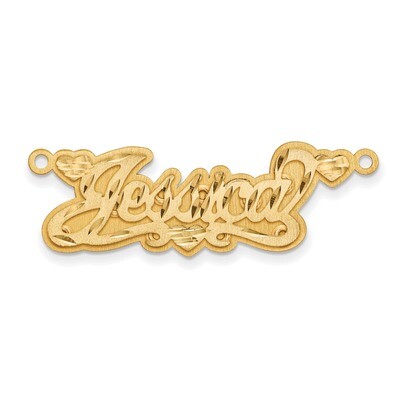 Satin Diamond-cut 3D Nameplate 10k Gold 10XNA249Y, MPN: 10XNA249Y, 883957586762
