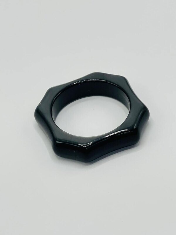Capdeco Napkin Ring Black RS65