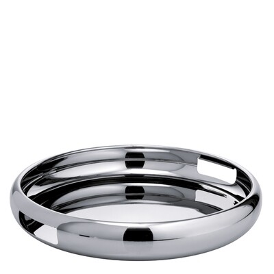 Sambonet sphera bowl tray with handles 15 3/4 inch diameter - 18/10 stainless steel, MPN: 56595-40,…