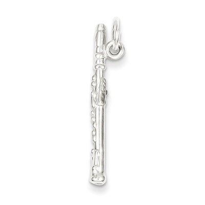 Flute Charm Sterling Silver QC783, MPN: QC783, 883957917108