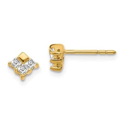 Earrings 14k Gold Diamond EM4172-025-YA, MPN: EM4172-025-YA, 883957262116