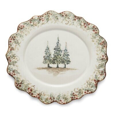 Arte Italica Natale Oval Platter NAT6810M