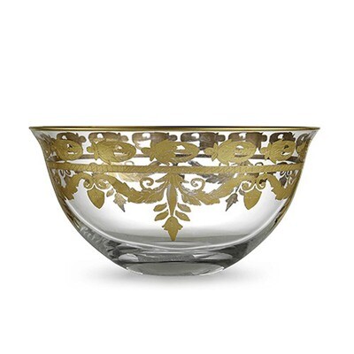 Arte Italica Vetro Gold Serving Bowl VG3765