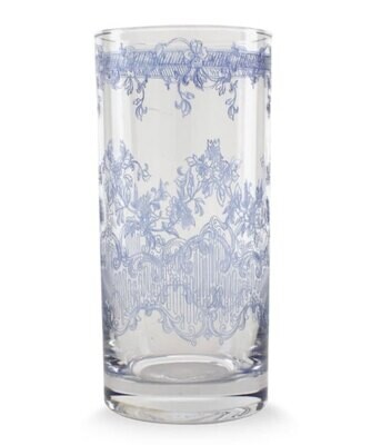 Arte Italica Giardino Blue Highball Glass GIA25B