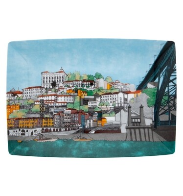 Vista Alegre Alma Do Porto Rectangular Plate, MPN: 21110453,