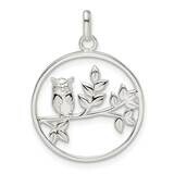 Owl Pendant Sterling Silver QC11049, MPN: QC11049,