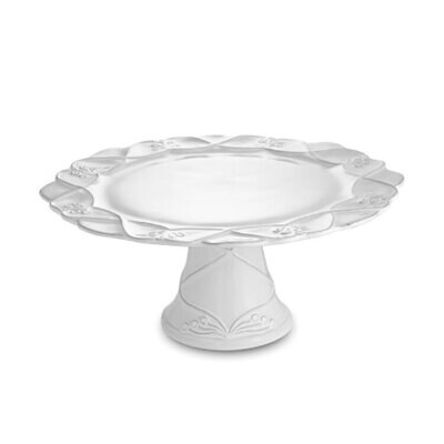 Arte Italica Bella Bianca Cake Plate BBS1027