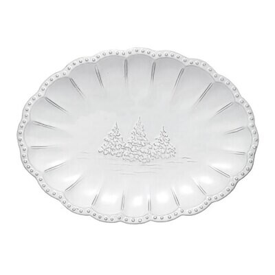 Arte Italica Bella Natale Small Oval Platter BBN1010