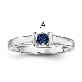 Synthetic 1 Stone Mother&#39;s Ring Sterling Silver Rhodium-plated XMR6/1SS-5, MPN: XMR6/1SS-5, 8839578…