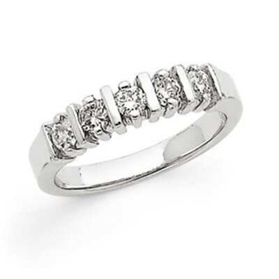 Diamond 5-Stone Ring 14k White Gold X9004AA, MPN: X9004AA, 883957700120