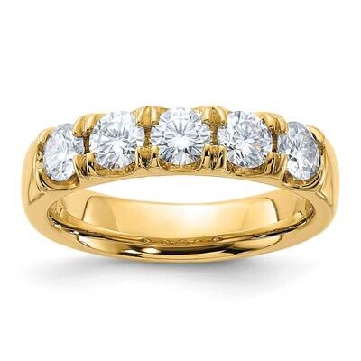 1ct. 5 Stone D E F Pure Light Moissanite Band 14k Gold DB0005-5-150Y4MP, MPN: DB0005-5-150Y4MP, 191…