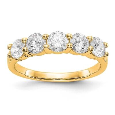 5-Stone Diamond Band 14k Yellow Gold RM3284B-133-YAAA, MPN: RM3284B-133-YAA,