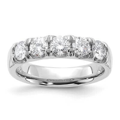 1ct. 5 Stone G H I True Light Moissanite Band 14k White Gold DB0005-5-150MT, MPN: DB0005-5-150MT, 1…