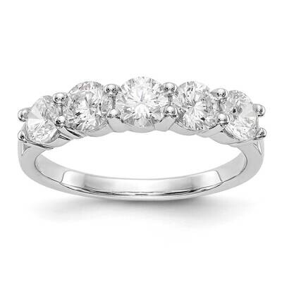 5-Stone Diamond Band 14k White Gold RM3284B-133-WAA, MPN: RM3284B-133-WAA, 883957865737