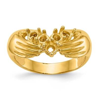5 Stone Family Ring Mounting 14k Gold XMR51/5-7, MPN: XMR51-5, 191101538957