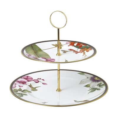Wedgwood Hummingbird Cake Stand Two-Tier 1056236, MPN: 1056236, 701587439756