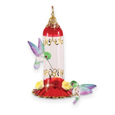 Hummingbird Feeder Ornament Glass Baron GM15148, MPN: GM15148, 708873031434