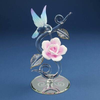 Hummingbird, Rose Vine Glass Figurine GM19270, MPN: GM19270, 708873038129