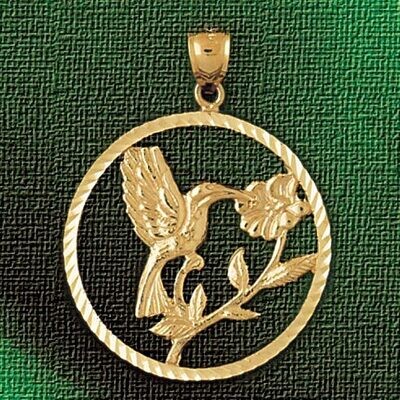 Dazzlers Jewelry Hummingbird Pendant Necklace Charm Bracelet in Yellow, White or Rose Gold 3040, MP…