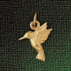 Dazzlers Jewelry Hummingbird Pendant Necklace Charm Bracelet in Yellow, White or Rose Gold 3036, MP…