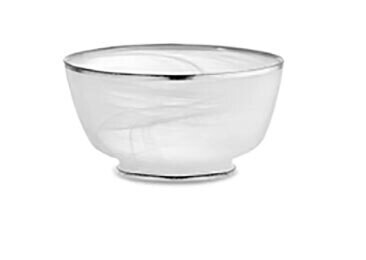 Arte Italica Volterra Platinum Footed Dipping Bowl VOP4185