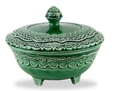 Arte Italica Finezza Italian Green Petite Covered Dish FIN3266G