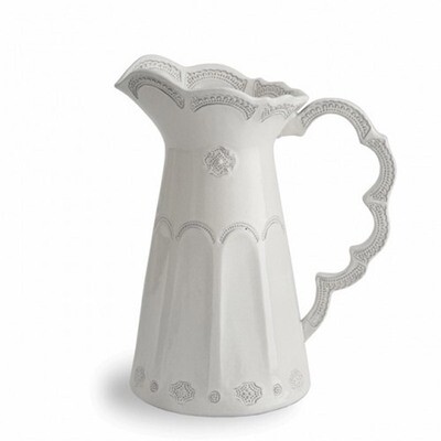 Arte Italica Merletto Antique Scalloped Pitcher MER9967AL