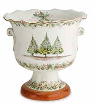Arte Italica Natale Footed Cachepot NAT6887