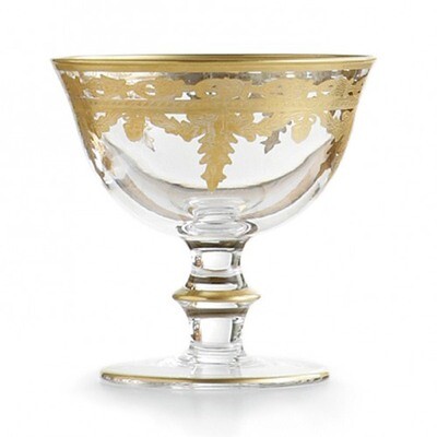 Arte Italica Vetro Gold Compote SR19D/SOZ