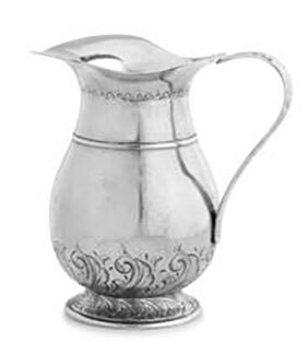 Arte Italica Peltro Tall Fluted Pitcher PEL6764