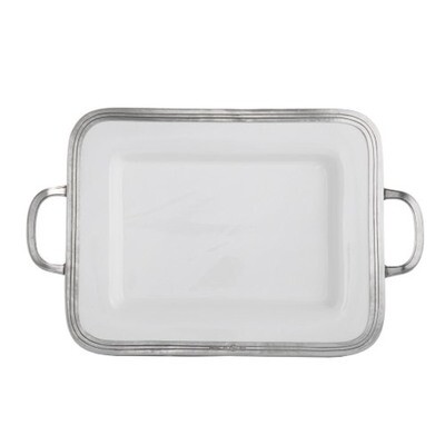 Arte Italica Tuscan Small Rectangular Tray with Handles P5119M