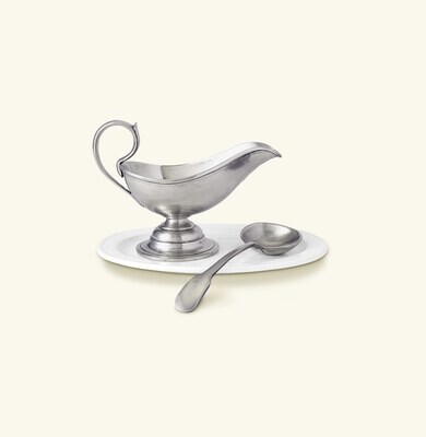 Match Pewter Gravy Boat With Spoon Set 879.4, MPN: 879.4,