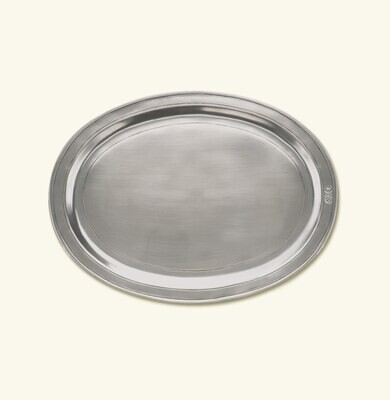Match Pewter Oval Incised Tray Medium 847.1, MPN: 847.1,