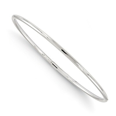 Leslie&#39;s Slip-On Bangle Chain 7 Inch - 10k White Gold HB-5699-7, MPN: 5699-7, 883957541853