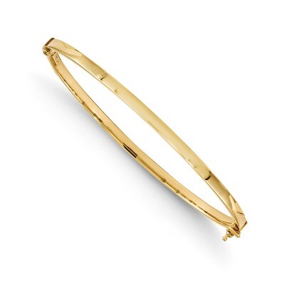 Leslie&#39;s Polished Hinged Bangle - 14k Gold HB-BA04, MPN: BA04, 886774284705