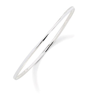 Twisted White Enamel Bangle - Sterling Silver QSK1033, MPN: QSK1033, 886774647425