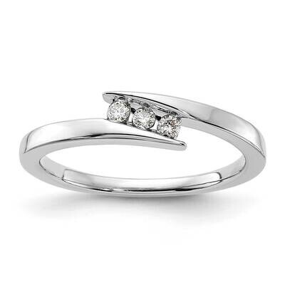 Sterling Silver 3 Stone Diamond Ring RLD2707-SSAB-7