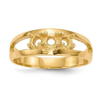 3-Stone Mothers Ring Mounting 14k Polished Gold XMR7/3-7, MPN: XMR7-3, 883957448992
