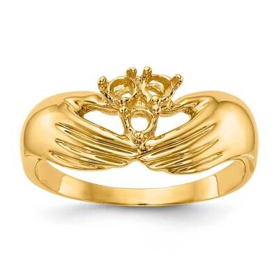 3 Stone Family Ring Mounting 14k Gold XMR51/3-7, MPN: XMR51-3, 191101538933
