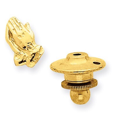 Praying Hands Tie Tac 14k Gold REL96, MPN: REL96, 883957410265