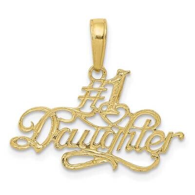 #1 Daughter Pendant 10k Gold 10C3012, MPN: 10C3012,