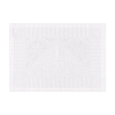 Le Jacquard Francais Bosphore Blanc White Placemat 21 x 15 Inch Set of 4, MPN: 20077, 3660269200770